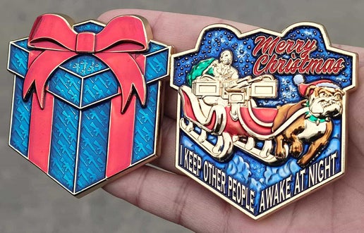 Bull Dog - Christmas Coin