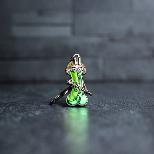 Mini Green Weenie - Key Chain