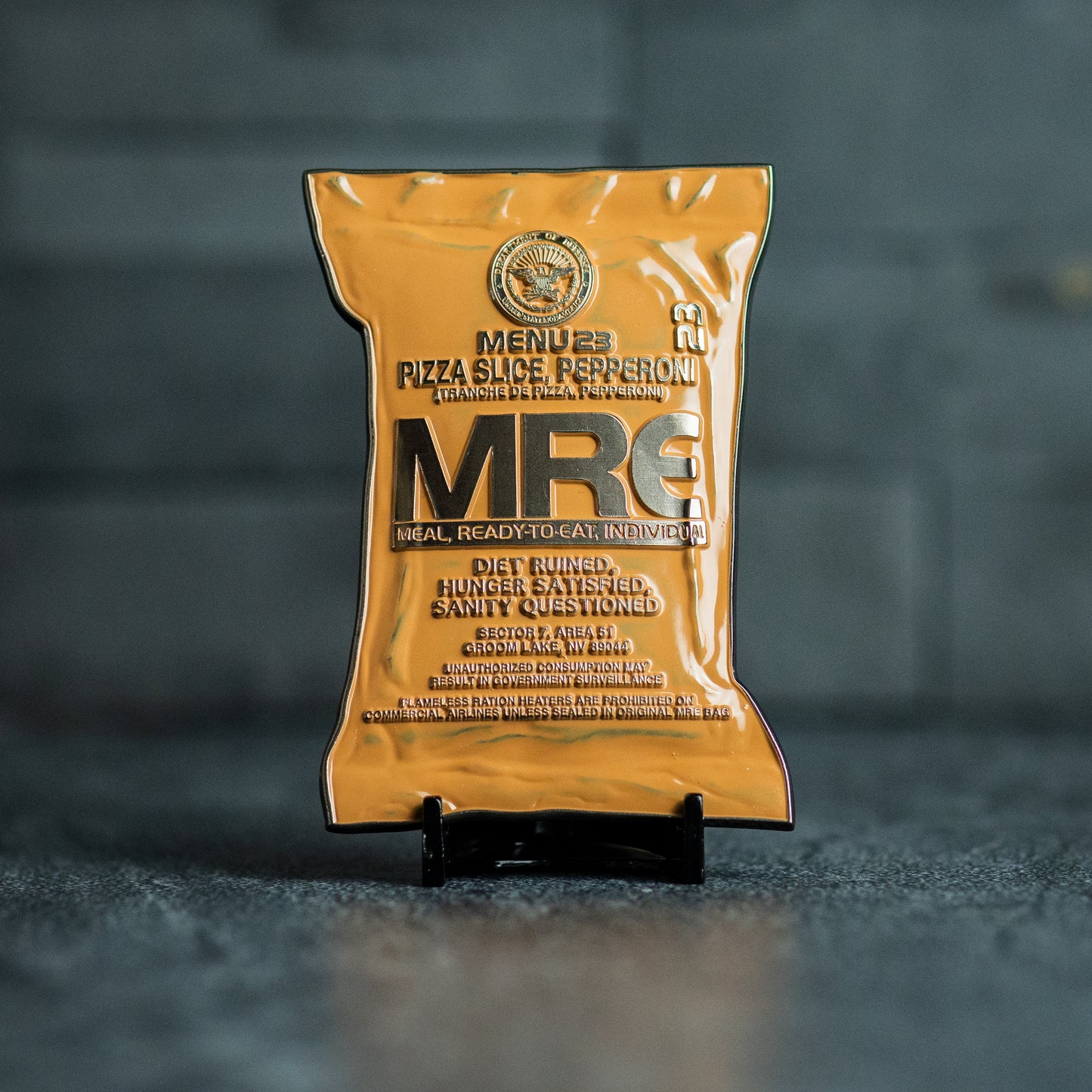 Pepperoni Pizza MRE - Challenge Coin