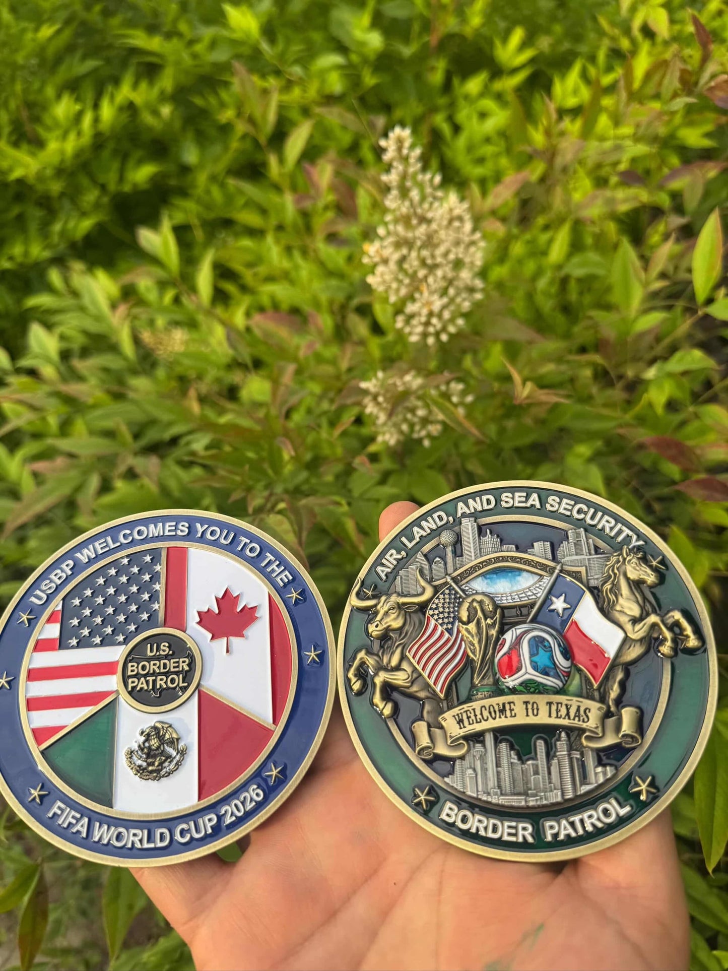 Border Patrol World Cup Coin